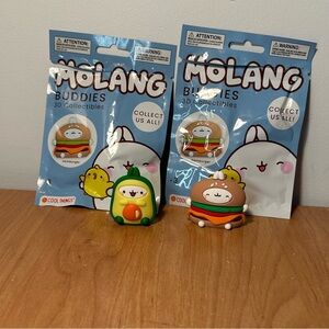 Set of 2 Molang Buddies 3D Collectibles - blind bags